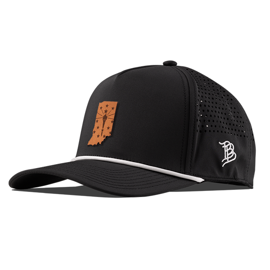 Indiana 19 Tan Curved 5 Panel Performance Black/White