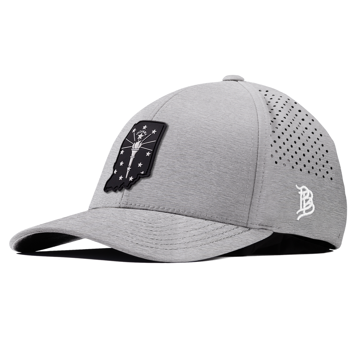 Indiana Vintage Curved Performance Heather Gray