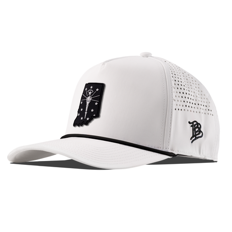 Indiana Vintage Curved 5 Panel Performance White/Black