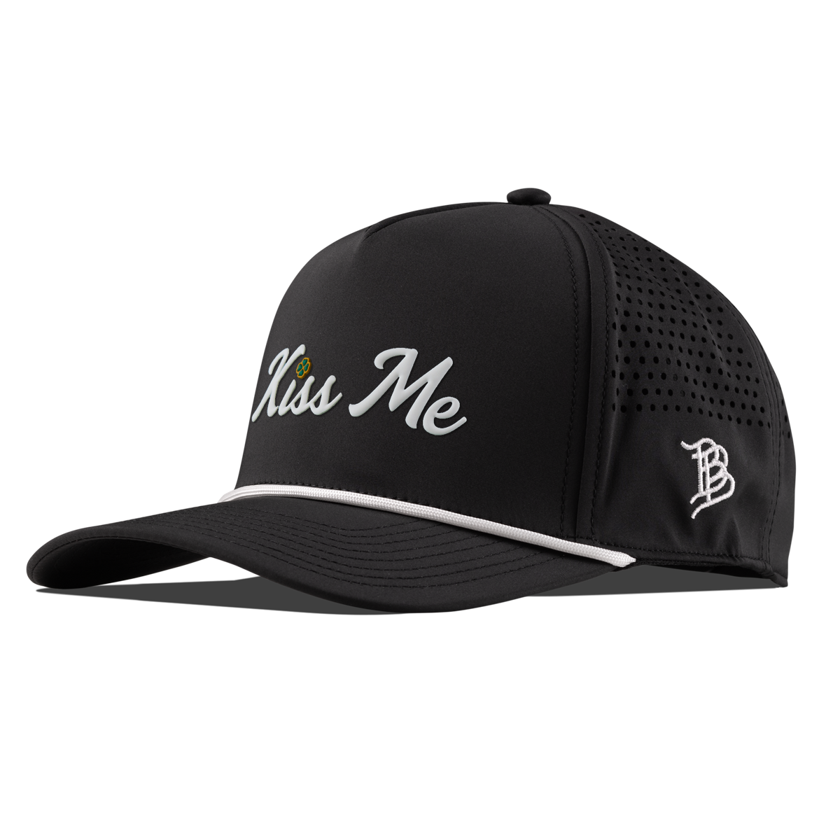 Kiss Me Curved 5 Panel Performance Black