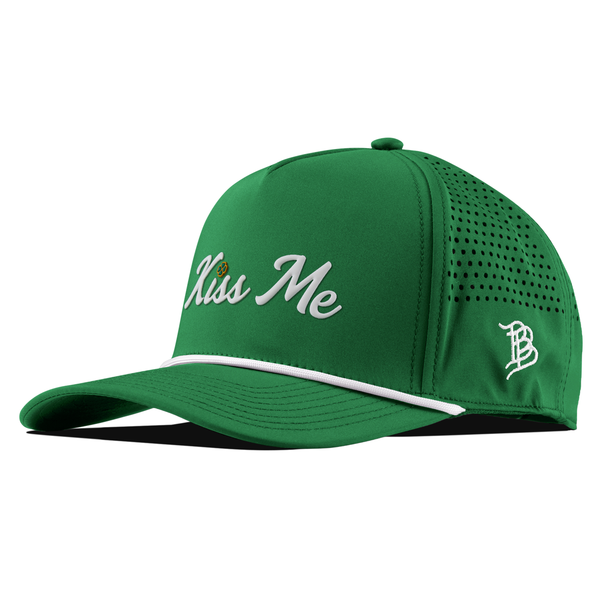 Kiss Me Curved 5 Panel Performance Kelly Green