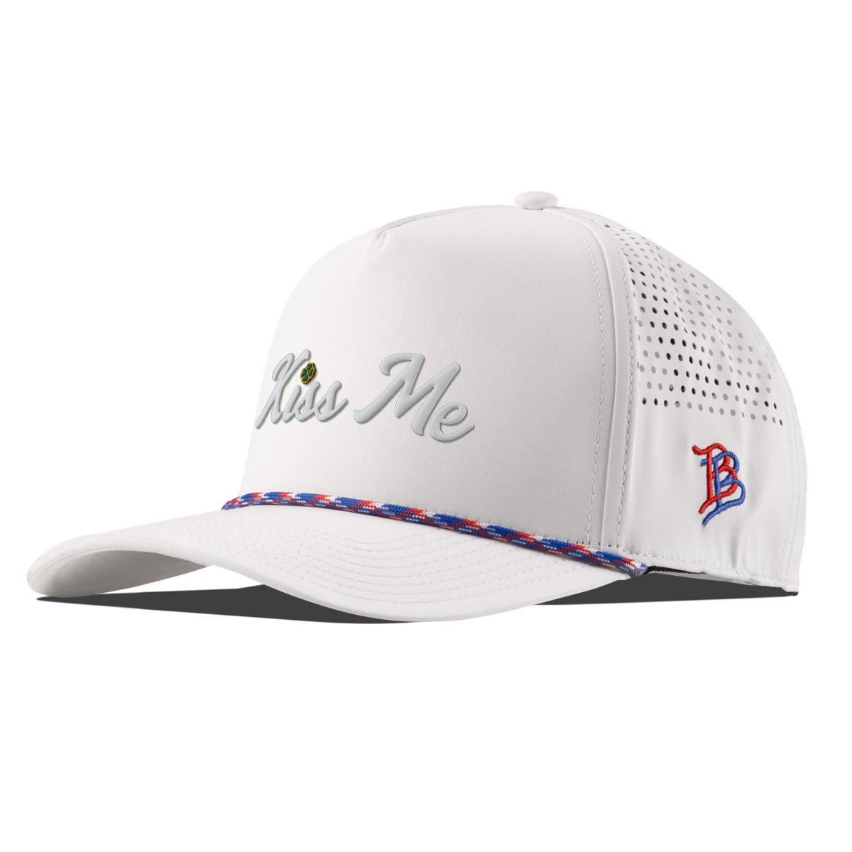 Kiss Me Curved 5 Panel Performance White RWB