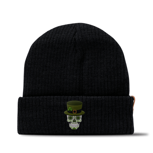 Leprechaun Skull PVC Essential Beanie Black