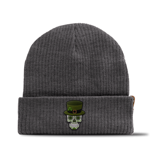 Leprechaun Skull PVC Essential Beanie Charcoal