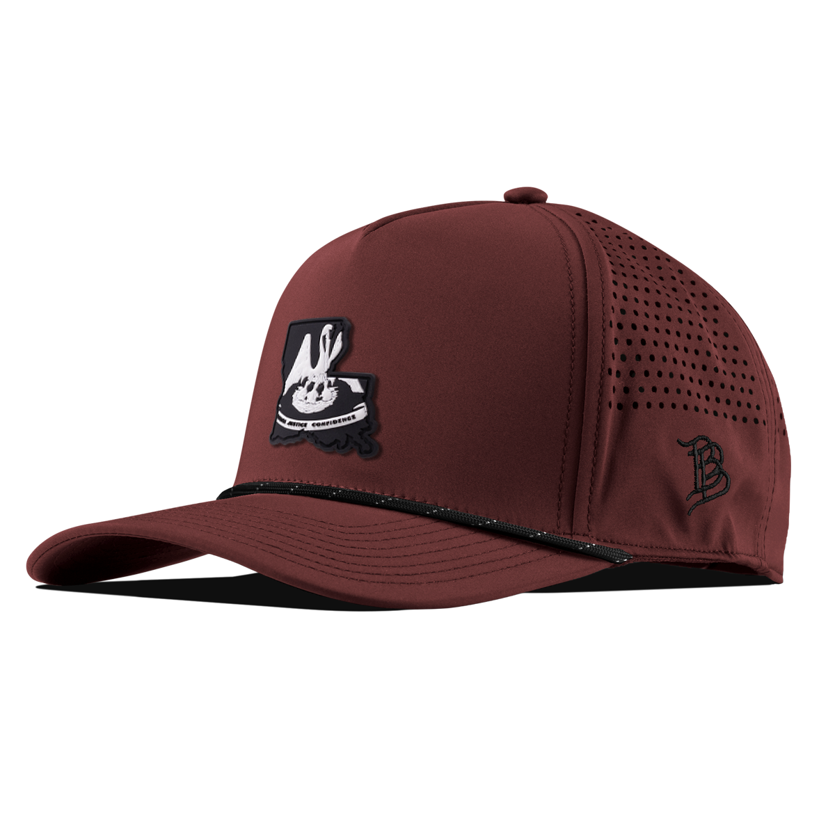 Louisiana Vintage Curved 5 Panel Performance Maroon/Black