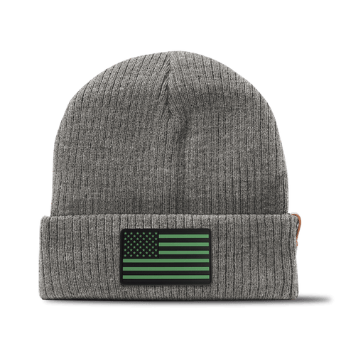 Lucky Old Glory Essential Beanie Gray