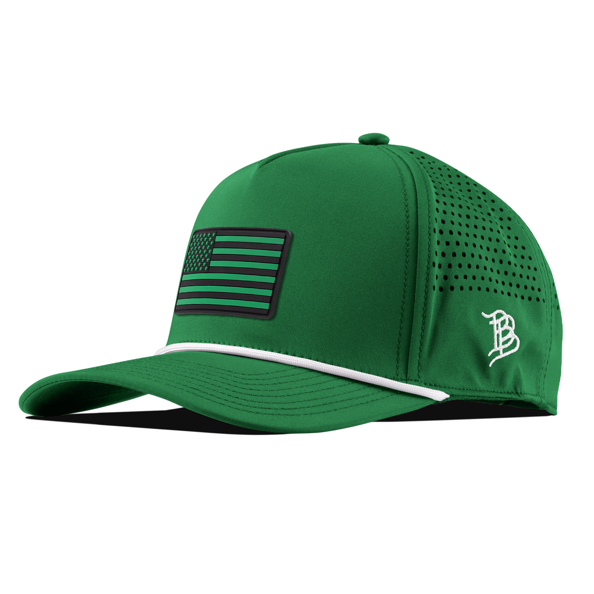 United Old Glory Curved 5 Panel Rope Kelly Green