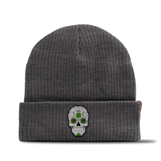 Lucky Skull PVC Essential Beanie Charcoal