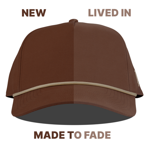 Grim Reaper Glow Canvas 5 Panel Rope Made to Fade Vintage Rust