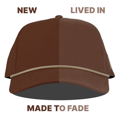 Bare Canvas 5 Panel Rope Vintage Rust Made to Fade