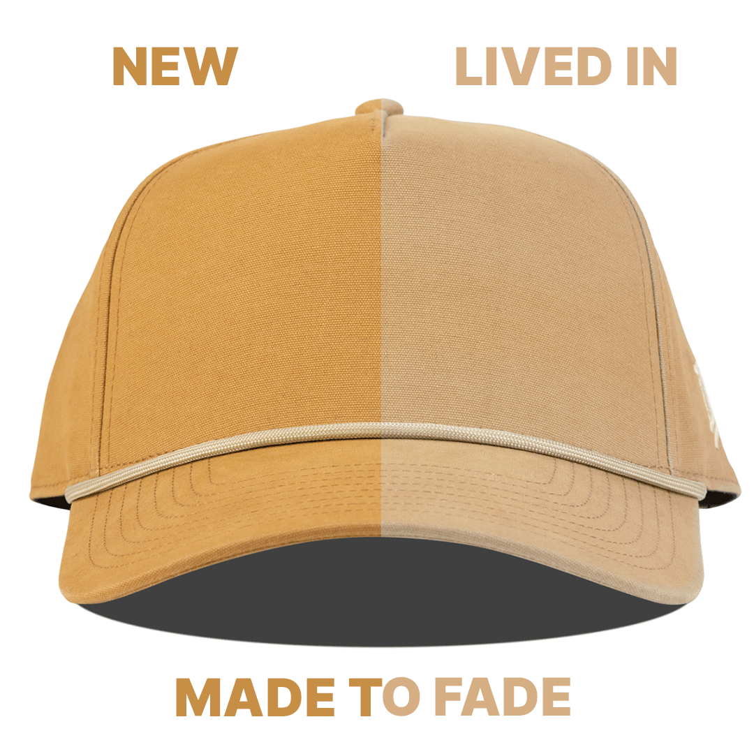 Bare Canvas 5 Panel Rope Made to Fade Wheat