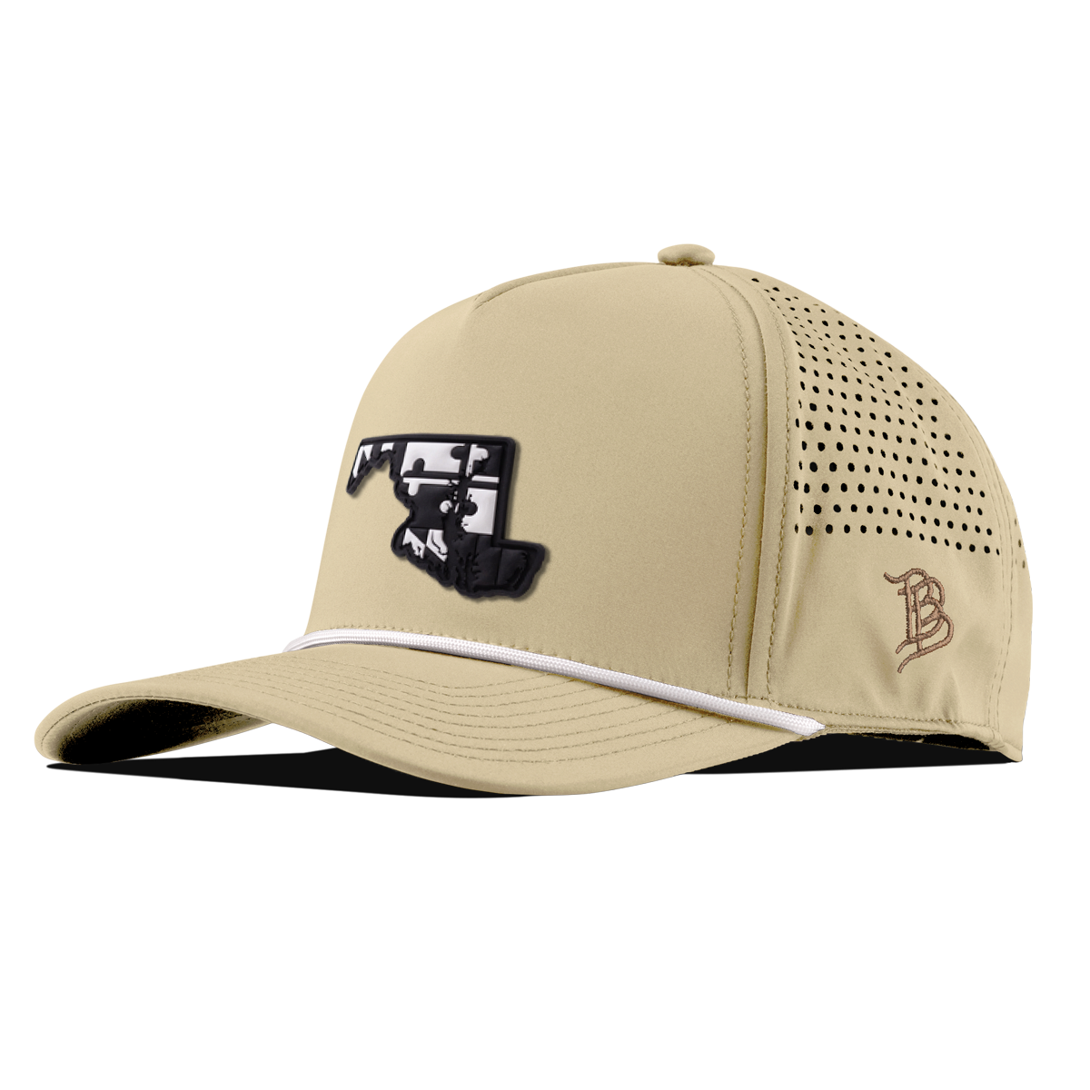 Maryland Vintage Curved 5 Panel Performance Desert/White