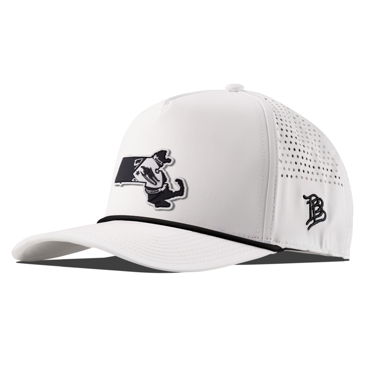 Massachusetts Vintage Curved 5 Panel Performance White
