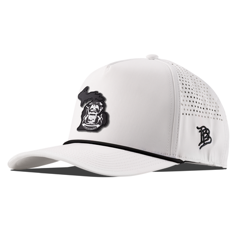 Michigan Vintage Curved 5 Panel Performance White