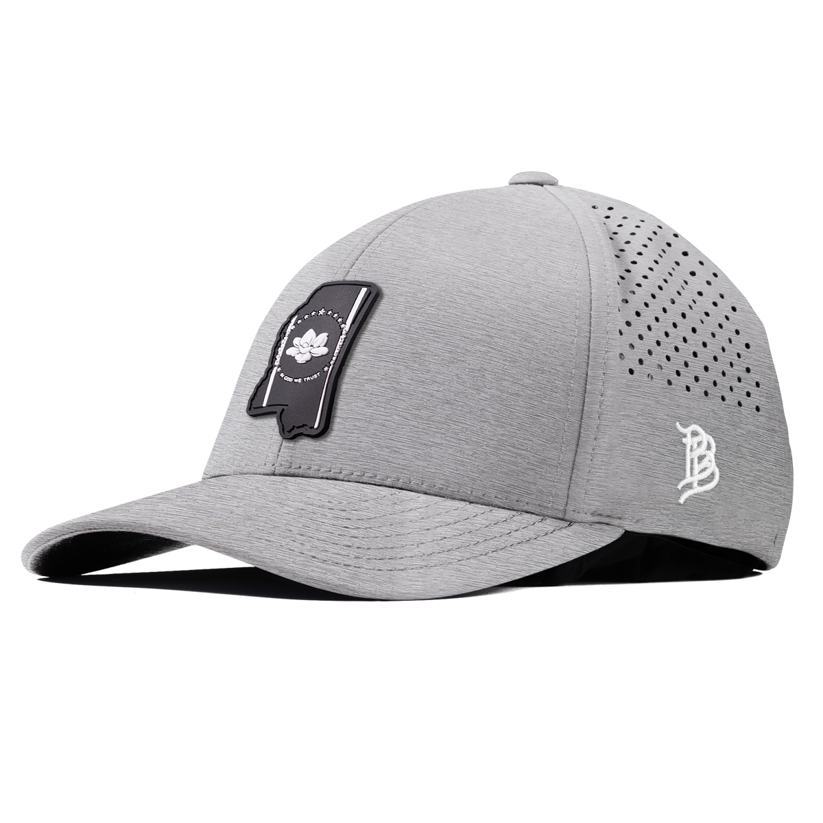 Mississippi Vintage Curved Performance Heather Gray