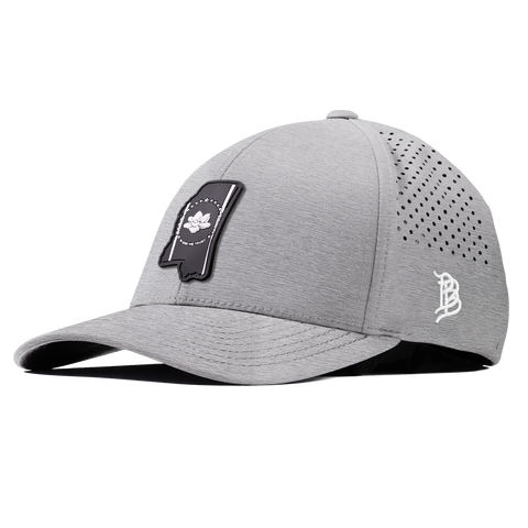 Mississippi Vintage Curved Performance Heather Gray