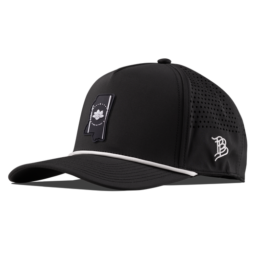 Mississippi Vintage Curved 5 Panel Performance Black/White