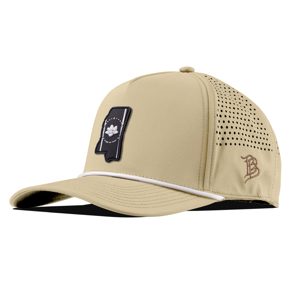 Mississippi Vintage Curved 5 Panel Performance Desert/White