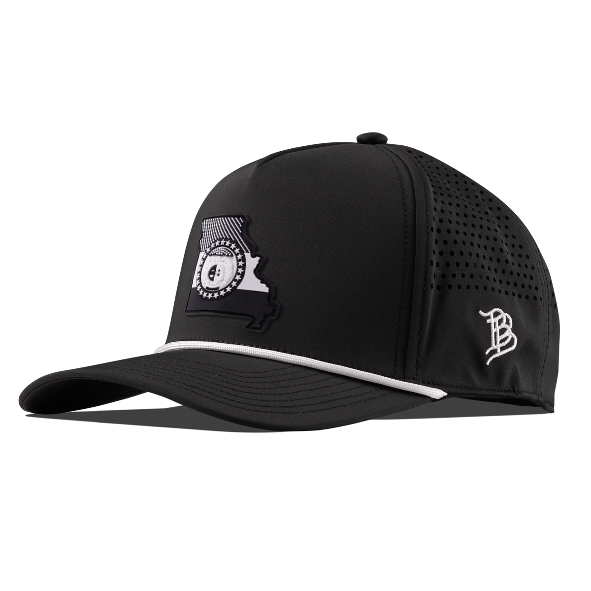 Missouri Vintage Curved 5 Panel Performance Black/White