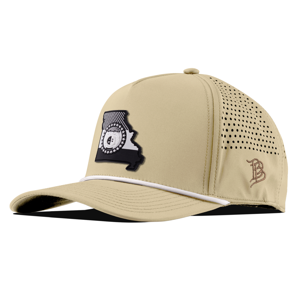 Missouri Vintage Curved 5 Panel Performance Desert/White