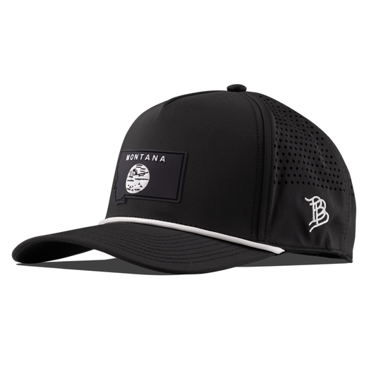 Montana Vintage Curved 5 Panel Performance Black/White