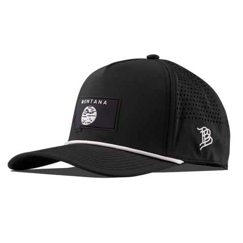 Montana Vintage Curved 5 Panel Performance Black