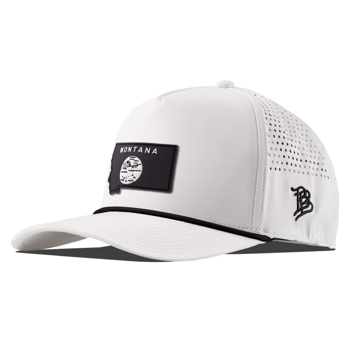 Montana Vintage Curved 5 Panel Performance White