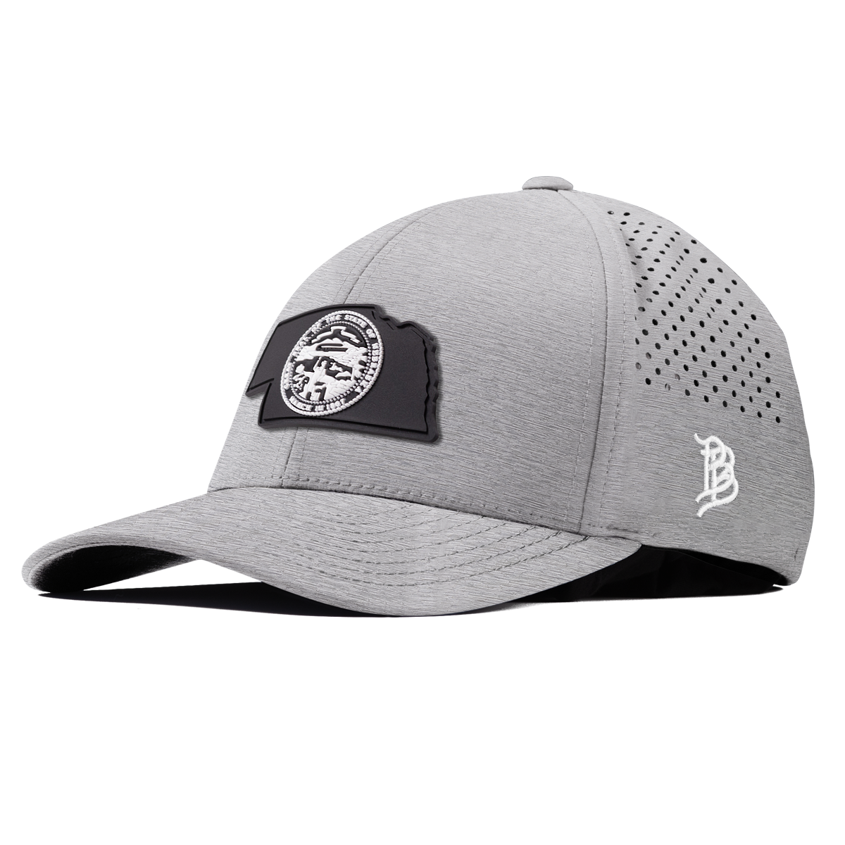 Nebraska Vintage Curved Performance Heather Gray
