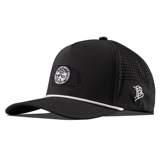 Nebraska Vintage Curved 5 Panel Performance Black/White