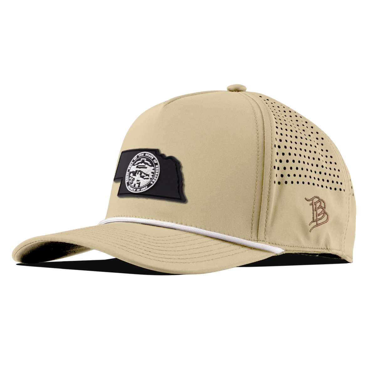 Nebraska Vintage Curved 5 Panel Performance Desert/White