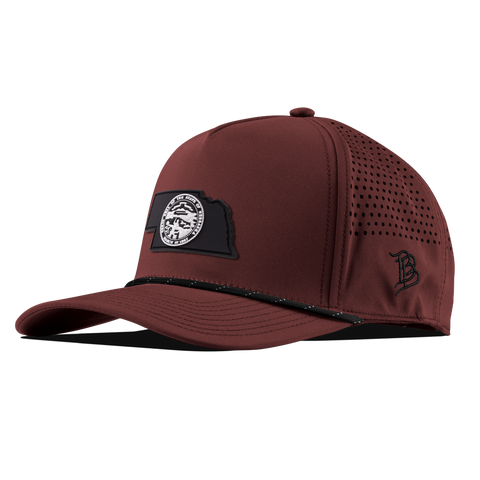 Nebraska Vintage Curved 5 Panel Performance Maroon/Black