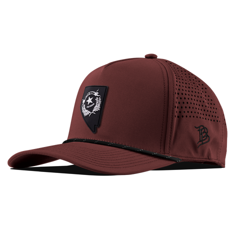 Nevada Vintage Curved 5 Panel Performance Maroon/Black