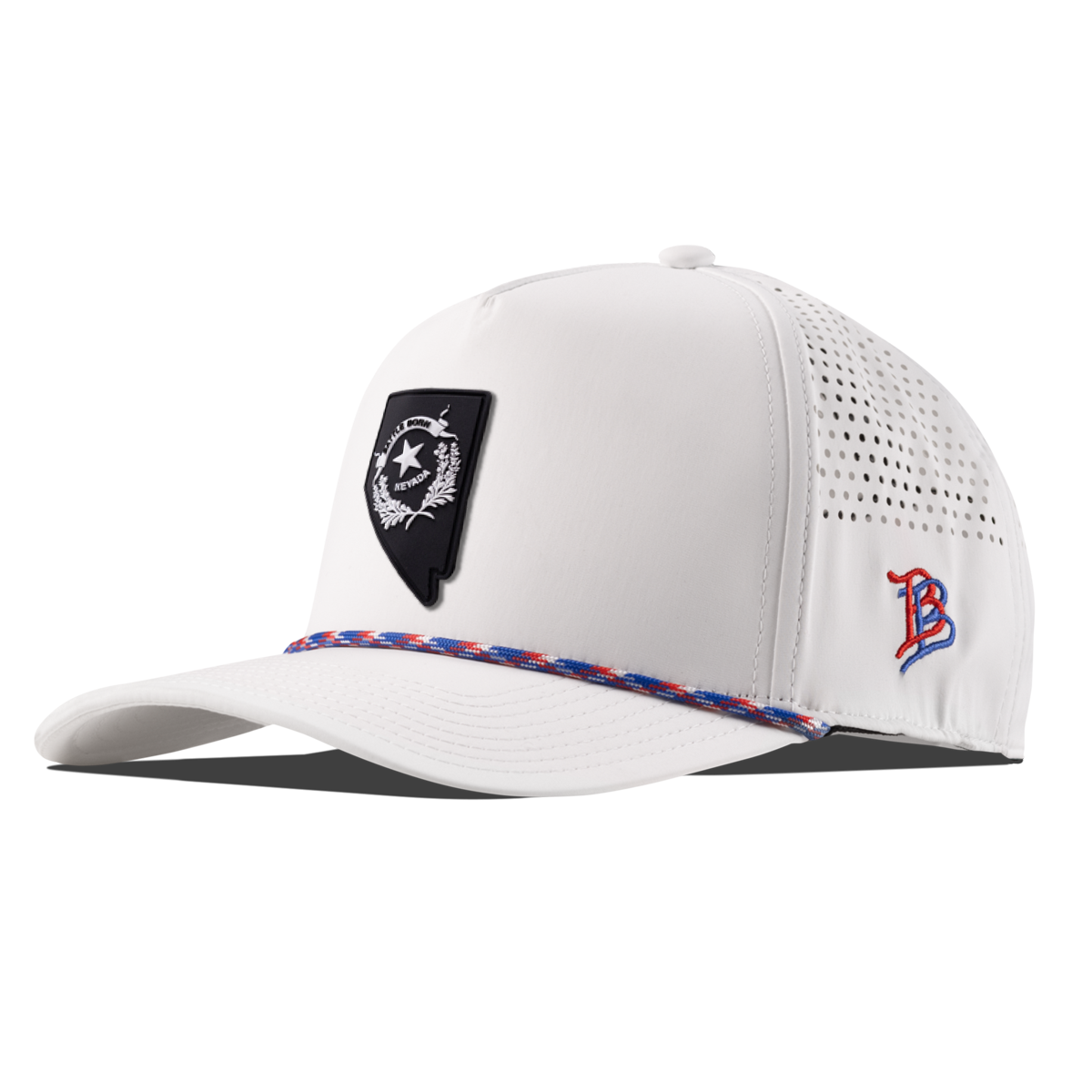 Nevada Vintage Curved 5 Panel Performance White + RWB