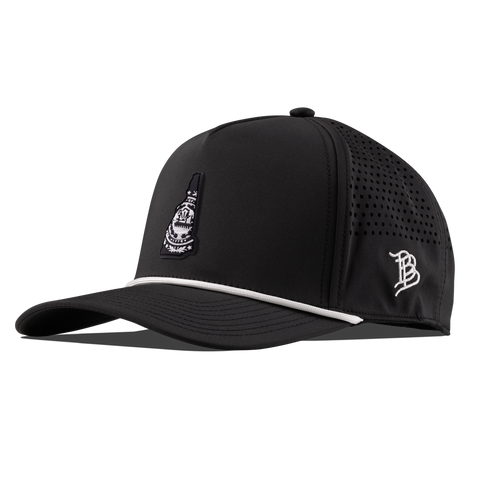 New Hampshire Vintage Curved 5 Panel Performance Black/White