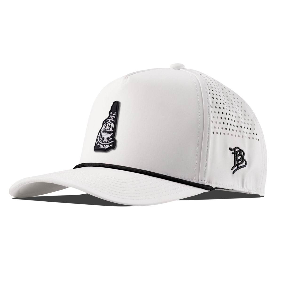 New Hampshire Vintage Curved 5 Panel Performance White/Black