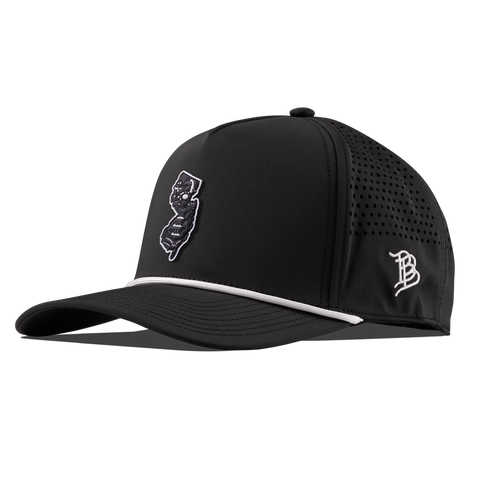 New Jersey Vintage Curved 5 Panel Performance Black/White