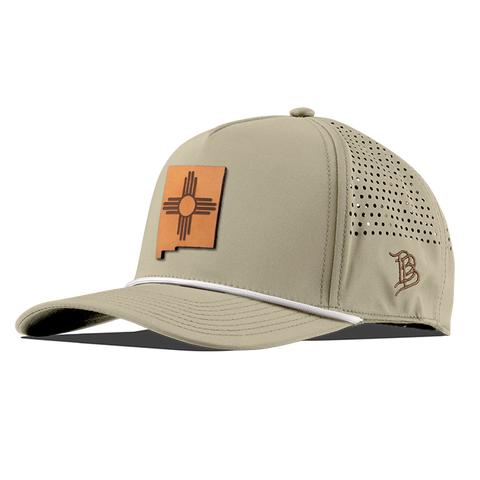 New Mexico 47 Tan Curved 5 Panel Performance Desert/White