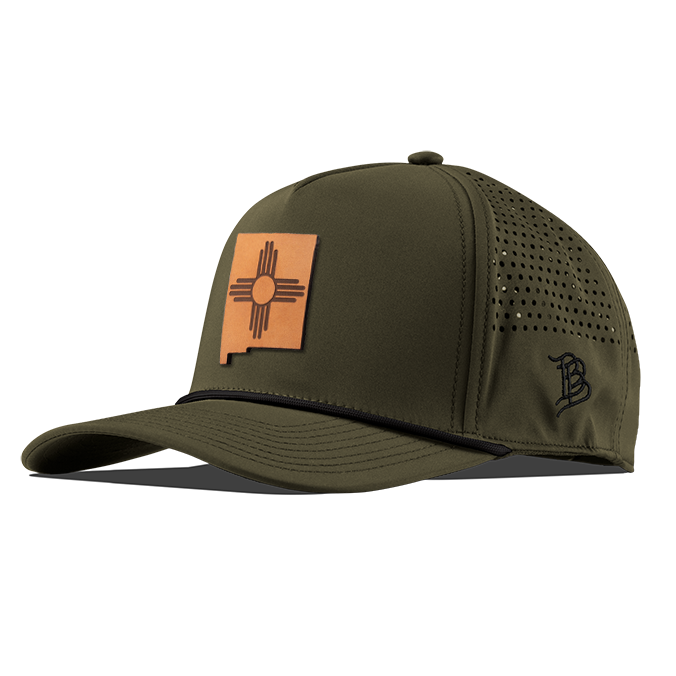 New Mexico 47 Tan Curved 5 Panel Performance Loden/Black