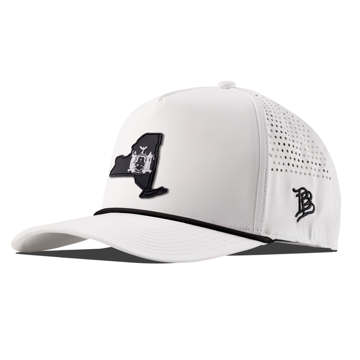 New York Vintage Curved 5 Panel Performance White/Black