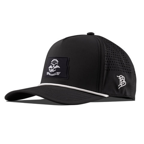 North Dakota Vintage Curved 5 Panel Performance Black
