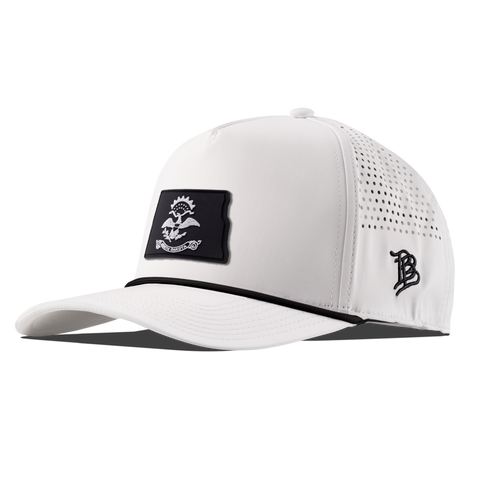 North Dakota Vintage Curved 5 Panel Performance White