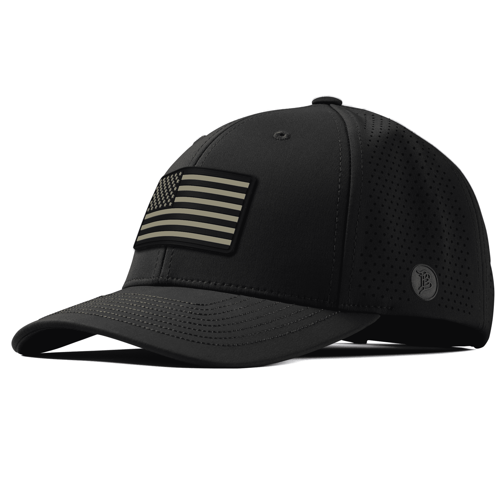 Old Glory Charcoal Elite Curved Front Black