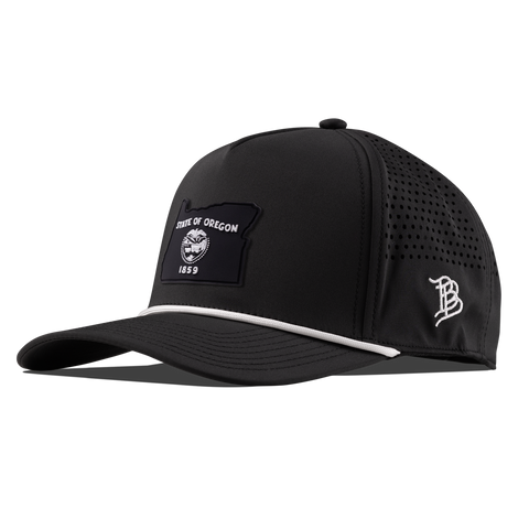 Oregon Vintage Curved 5 Panel Performance Black/White