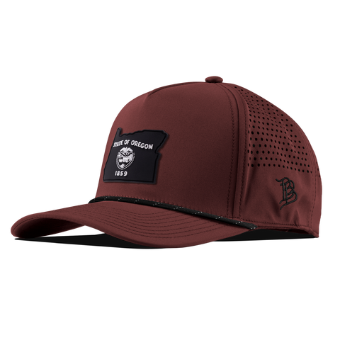 Oregon Vintage Curved 5 Panel Performance Maroon/Black