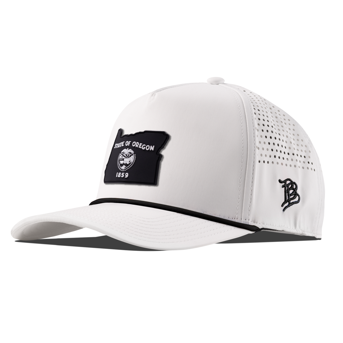 Oregon Vintage Curved 5 Panel Performance White/Black