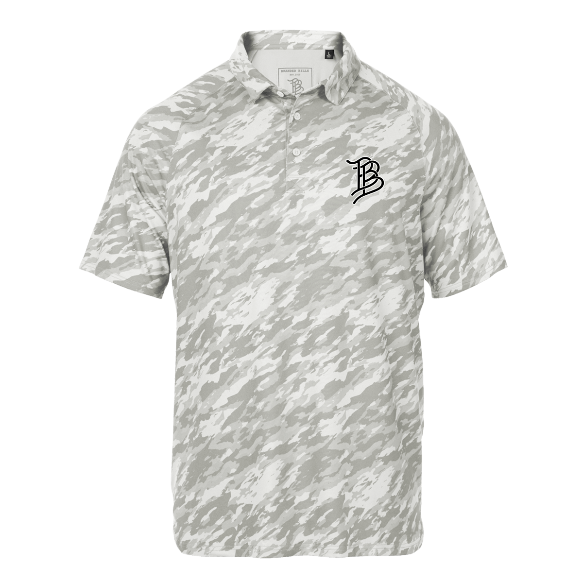BB Cutout Performance Polo Arctic Camo