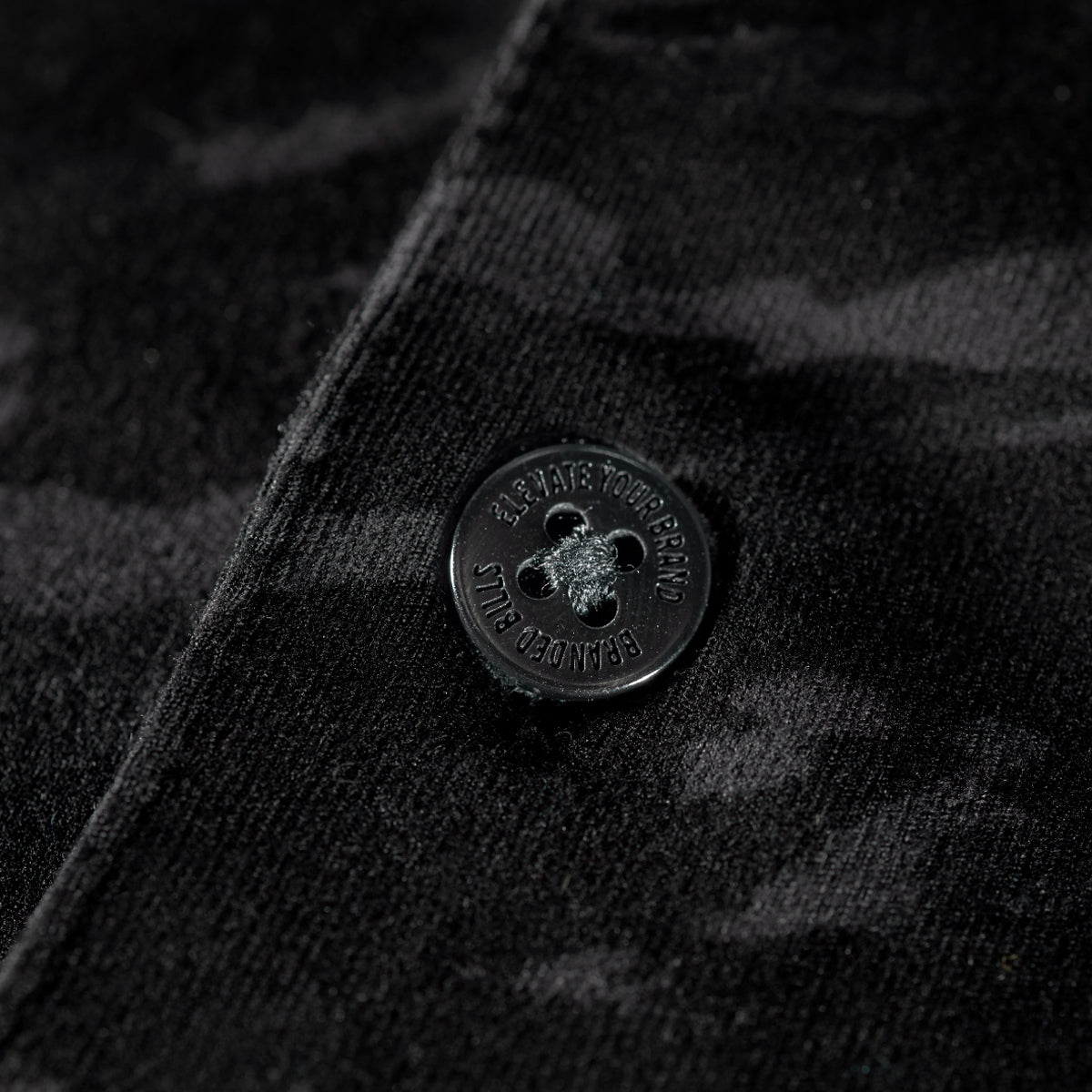 Performance Polo Black Camo Detail