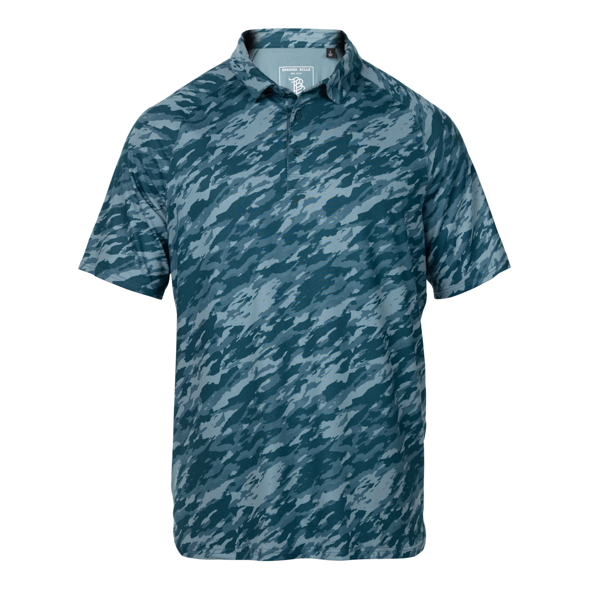Performance Polo Marine Camo Front