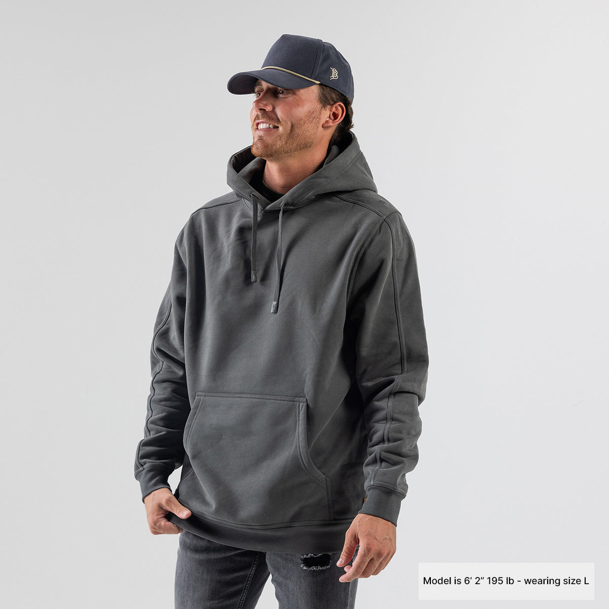 Bare Granite Heavyweight™ Hoodie Charcoal