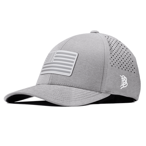 Pearl Old Glory Curved Performance Heather Gray